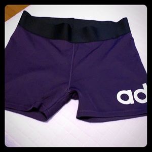 🔘 adidas purple 3 inch booty shorts 🔘